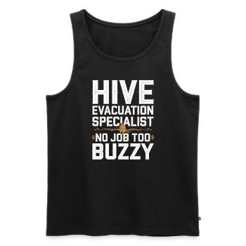 Bienenentfernungsspezialist Live Swarm Rescue - Männer Premium Bio Tank Top - Schwarz - Vorne - Michal (187cm)