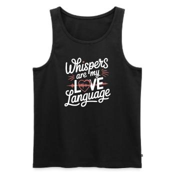 Asmr Creator Sensorische Entspannung Beruhigender - Männer Premium Bio Tank Top - Schwarz - Vorne - AI Model Male 178 light (178cm)