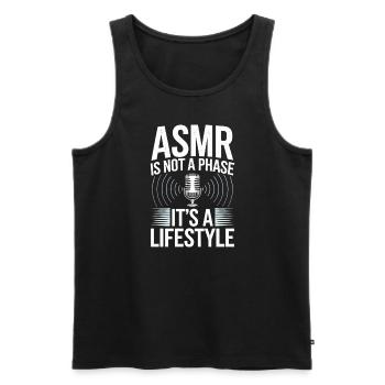 Asmr Creator Sensorische Entspannung Beruhigender - Männer Premium Bio Tank Top - Schwarz - Vorne - AI Model Male 178 light (178cm)