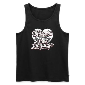 Asmr Creator Sensorische Entspannung Beruhigender - Männer Premium Bio Tank Top - Schwarz - Vorne - AI Model Male 178 light (178cm)