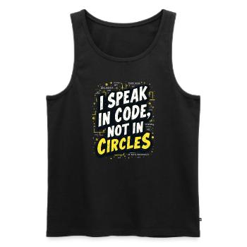 Data Analyst Big Data Specialist Business - Men's Premium Organic Tank Top - black - Front - AI Model Male 178 light (178cm)