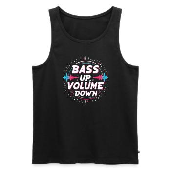 Music Produzent 808 Bass Hip-hop Beatmaker - Männer Premium Bio Tank Top - Schwarz - Vorne - AI Model Male 178 light (178cm)