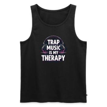 Music Produzent 808 Bass Hip-hop Beatmaker - Männer Premium Bio Tank Top - Schwarz - Vorne - AI Model Male 178 light (178cm)