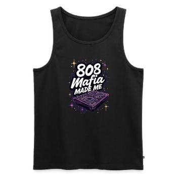 Music Produzent 808 Bass Hip-hop Beatmaker - Männer Premium Bio Tank Top - Schwarz - Vorne - AI Model Male 178 light (178cm)