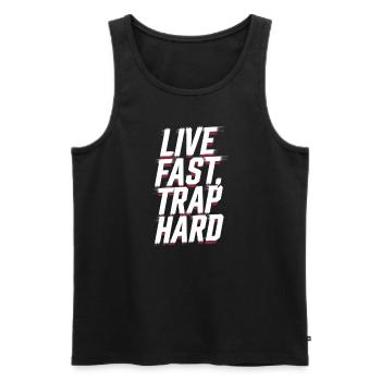 Music Produzent 808 Bass Hip-hop Beatmaker - Männer Premium Bio Tank Top - Schwarz - Vorne - AI Model Male 178 light (178cm)