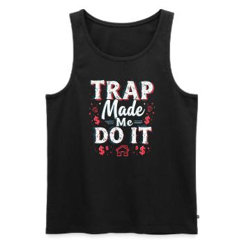 Music Produzent 808 Bass Hip-hop Beatmaker - Männer Premium Bio Tank Top - Schwarz - Vorne - AI Model Male 178 light (178cm)