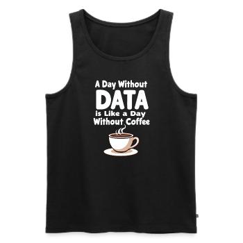 Data Analyst Big Data Specialist Business - Men's Premium Organic Tank Top - black - Front - AI Model Male 178 light (178cm)