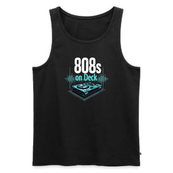 Music Produzent 808 Bass Hip-hop Beatmaker - Männer Premium Bio Tank Top - Schwarz - Vorne - AI Model Male 178 light (178cm)