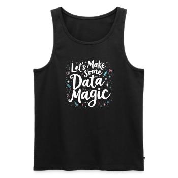 Data Analyst Big Data Specialist Business - Men's Premium Organic Tank Top - black - Front - AI Model Male 178 light (178cm)