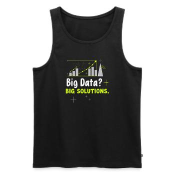 Data Analyst Big Data Specialist Business - Men's Premium Organic Tank Top - black - Front - AI Model Male 178 light (178cm)