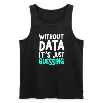 Data Analyst Big Data Specialist Business - Men's Premium Organic Tank Top - black - Front - AI Model Male 178 light (178cm)