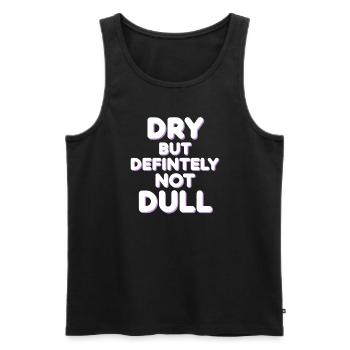 Sober Living Recovery Lifestyle Alcohol-free - Men's Premium Organic Tank Top - black - Front - AI Model Male 178 light (178cm)
