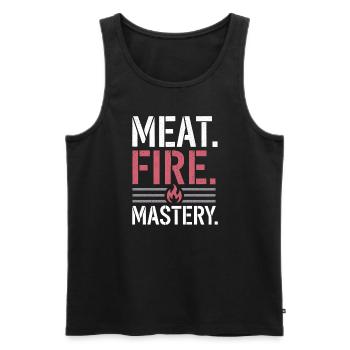 Diet on carnivore diet on the - Men's Premium Organic Tank Top - black - Front - AI Model Male 178 light (178cm)