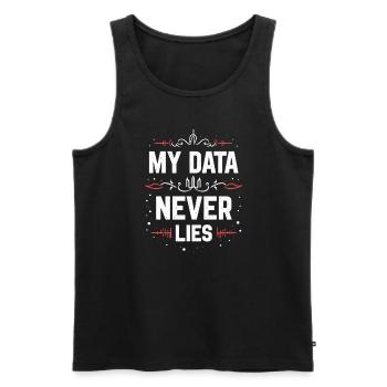 Data Analyst Big Data Specialist Business - Men's Premium Organic Tank Top - black - Front - AI Model Male 178 light (178cm)
