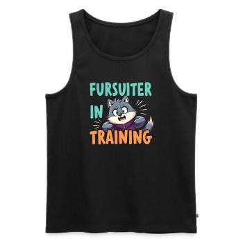 À la poursuite de Purry Fandom Costume Performance - Débardeur bio Premium Homme - noir - Devant - Michal (187cm)