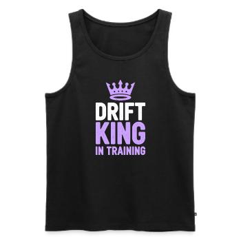 Car drift racing, racing car motorsport drift - Men's Premium Organic Tank Top - black - Front - AI Model Male 178 light (178cm)