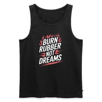 Car drift racing, racing car motorsport drift - Men's Premium Organic Tank Top - black - Front - AI Model Male 178 light (178cm)