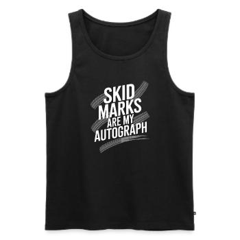 Car drift racing, racing car motorsport drift - Men's Premium Organic Tank Top - black - Front - AI Model Male 178 light (178cm)