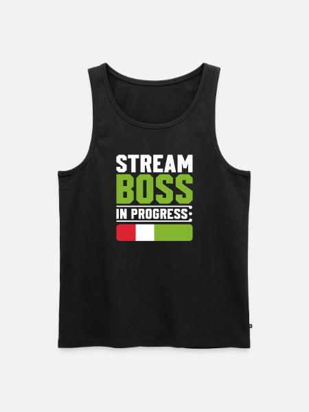 Gaming Streamer Live-streaming Gamer Inhalte - Männer Premium Bio Tank Top - Schwarz