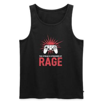Gaming Streamer Streaming en direct Gamer Content - Débardeur bio Premium Homme - noir - Devant - Michal (187cm)