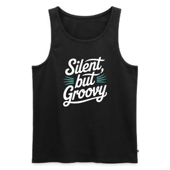 Bass Gitarrist Musiker Gear Funk Rock Jazz - Männer Premium Bio Tank Top - Schwarz - Vorne - Michal (187cm)
