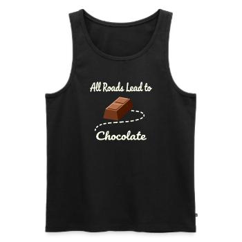 Pregnancy Craving Funny - Men's Premium Organic Tank Top - black - Front - AI Model Male 178 light (178cm)