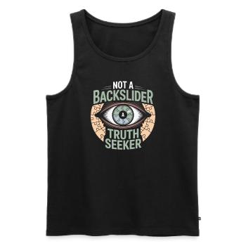 Former religious community survivors - Men's Premium Organic Tank Top - black - Front - Michal (187cm)