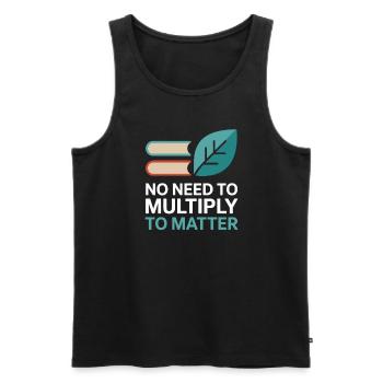 childfree by choice proudly childless - Men's Premium Organic Tank Top - black - Front - Michal (187cm)