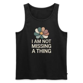 childfree by choice proudly childless - Men's Premium Organic Tank Top - black - Front - Michal (187cm)