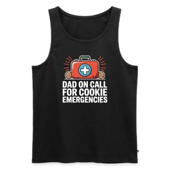 Dad Girl Scout Leader Proud Troop Support Scout - Männer Premium Bio Tank Top - Schwarz - Vorne - Michal (187cm)