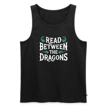 Fantasy Book Reader Magical Story Liebhaber - Männer Premium Bio Tank Top - Schwarz - Vorne - AI Model Male 178 light (178cm)
