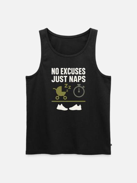 Kinderzimmervater Vaterschaft Pride - Männer Premium Bio Tank Top - Schwarz