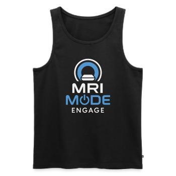 MRI Technologist Radiology Magnetic Resonance - Men's Premium Organic Tank Top - black - Front - AI Model Male 178 light (178cm)