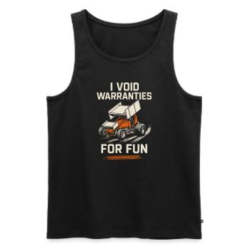 Sprint Car Racing Dirt Track Speed Oval Race - Men's Premium Organic Tank Top - black - Front - Michal (187cm)