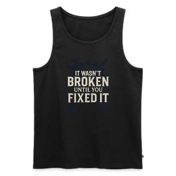Aviation Mechanic Faa Humor Aircraft Technician - Männer Premium Bio Tank Top - Schwarz - Vorne - AI Model Male 178 light (178cm)