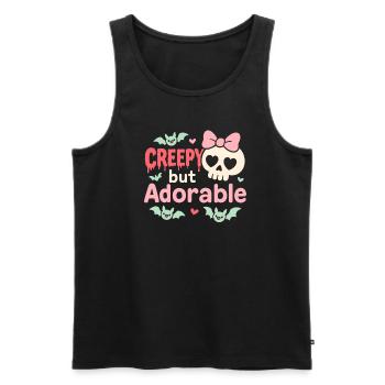 Kawaii Horreur Effrayant Mignon Pastel Goth Doux Effrayant - Débardeur bio Premium Homme - noir - Devant - Michal (187cm)