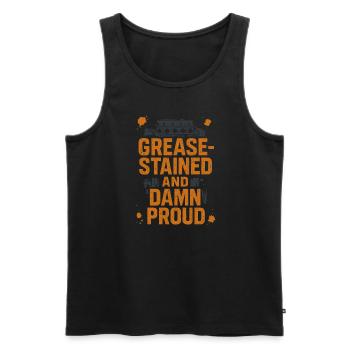 Diesel mechanics Proud mechanics - Men's Premium Organic Tank Top - black - Front - Michal (187cm)