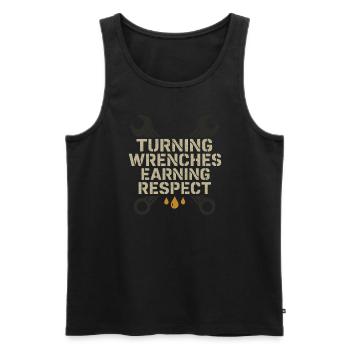 Diesel mechanics Proud mechanics - Men's Premium Organic Tank Top - black - Front - Michal (187cm)