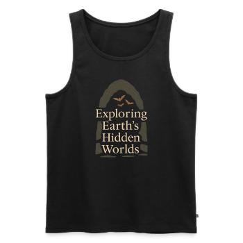 Speleologie Cave Science Caving Student Geology - Männer Premium Bio Tank Top - Schwarz - Vorne - AI Model Male 178 light (178cm)