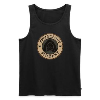 Speleologie Cave Science Caving Student Geology - Männer Premium Bio Tank Top - Schwarz - Vorne - AI Model Male 178 light (178cm)