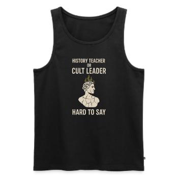 History Historian Humor Weird History History Nerd - Men's Premium Organic Tank Top - black - Front - Michal (187cm)