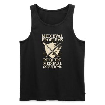 History Historian Humor Weird History History Nerd - Men's Premium Organic Tank Top - black - Front - Michal (187cm)
