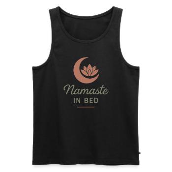 Boho Yoga Cadeau spirituel pour les yogis conscients - Débardeur bio Premium Homme - noir - Devant - AI Model Male 178 light (178cm)