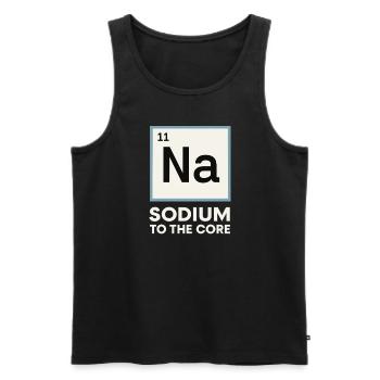Salzliebhaber Natriumabhängiger Nacl Meme - Männer Premium Bio Tank Top - Schwarz - Vorne - AI Model Male 178 light (178cm)