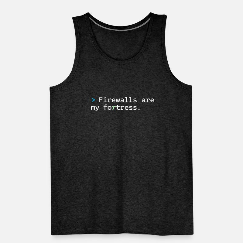 Cybersecurity Info Sec White Hat Hacker Ethical Männer Premium Bio Tank Top