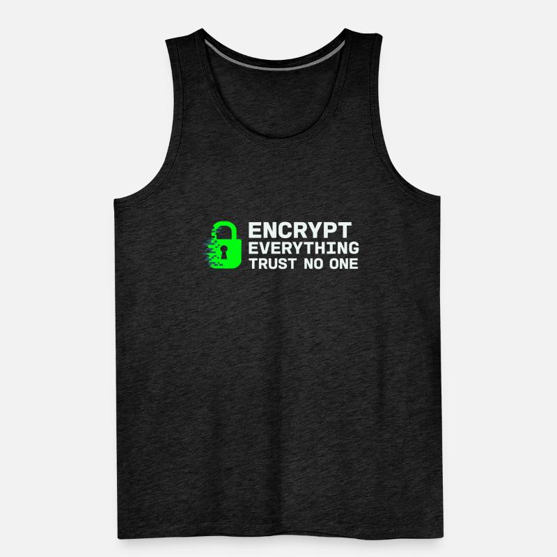 Cybersecurity Info Sec White Hat Hacker Ethical Männer Premium Bio Tank Top
