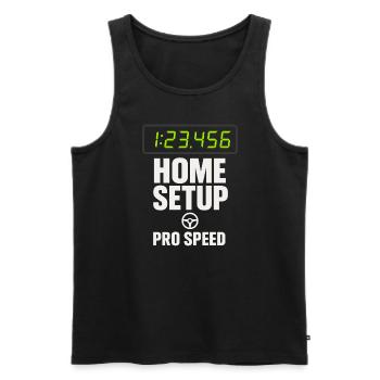 Sim Racing Simulator Cockpit Esports Racer - Men's Premium Organic Tank Top - black - Front - AI Model Male 178 light (178cm)