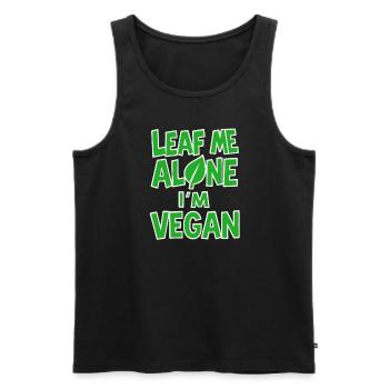 Vegan Punk Rebell Vegan Vegan Anarchist Vegan - Männer Premium Bio Tank Top - Schwarz - Vorne - AI Model Male 178 light (178cm)
