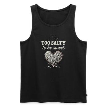 Salzliebhaber Natriumabhängiger Nacl Meme - Männer Premium Bio Tank Top - Schwarz - Vorne - AI Model Male 178 light (178cm)