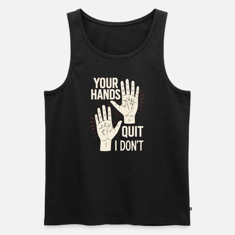 Griffkrafttraining Für Kletterer Hangboard - Männer Premium Bio Tank Top - Schwarz